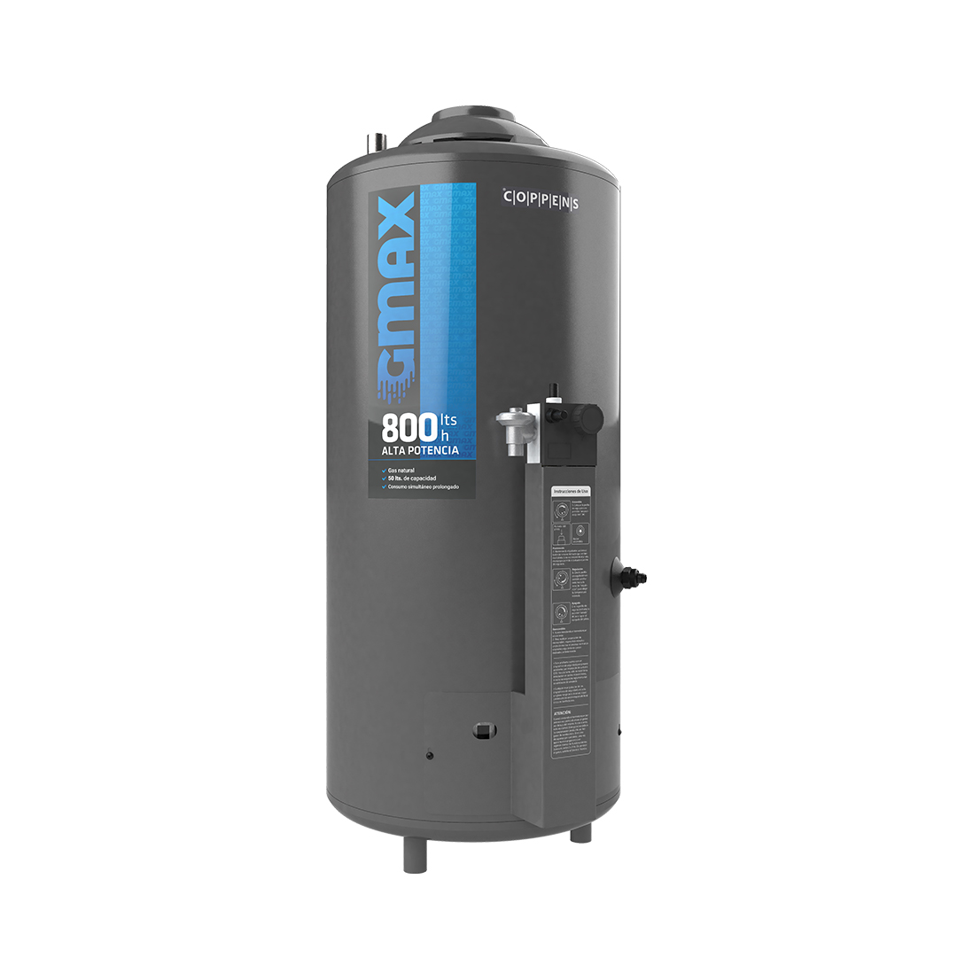 Termotanque Coppens GMAX 800 Gas 50 L Alta Recuperación