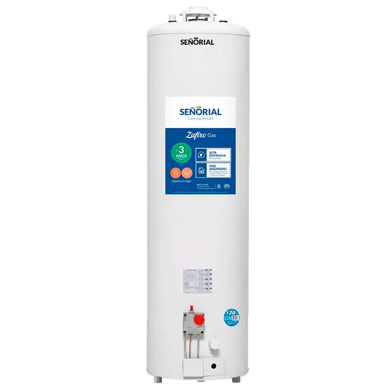 Termotanque Señorial Zafiro Gas 120 L Carga Superior