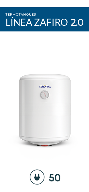 Termotanque Señorial Zafiro Eléctrico 50 L Carga Inferior
