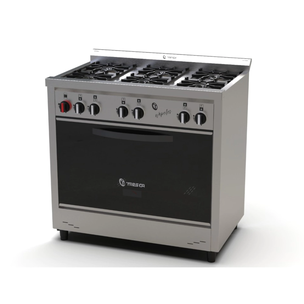 Cocina Industrial TAESCA 6 Hornallas Napoles